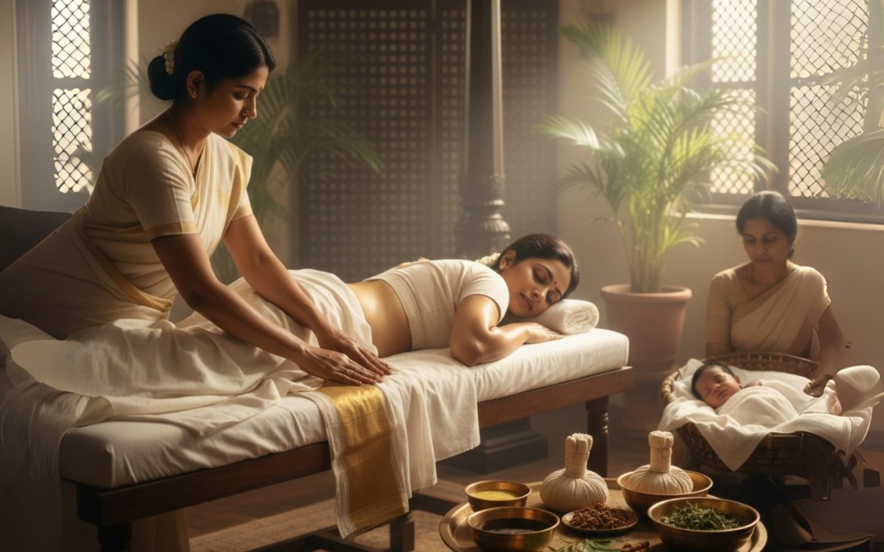 Prasavaraksha Massage